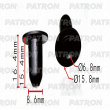 Втулка пластиковая PATRON Audi, Seat, Skoda, Volkswagen / P37-0238