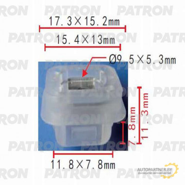 Втулка пластиковая PATRON Audi, BMW, Seat, Skoda, Volkswagen / P37-0241