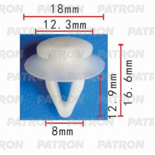 Клипса пластмассовая PATRON Audi, Seat, Skoda, Volkswagen / P37-0250