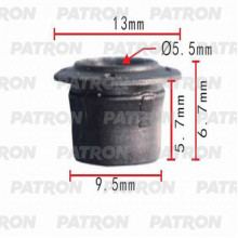 Клипса пластмассовая PATRON (упаковка 100шт) Audi, Seat, Skoda, Volkswagen / P37-0251A