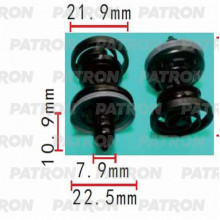 Клипса пластмассовая PATRON Audi, Seat, Skoda, Volkswagen / P37-0254