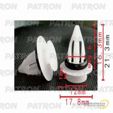 Клипса пластмассовая PATRON BMW / P37-0264