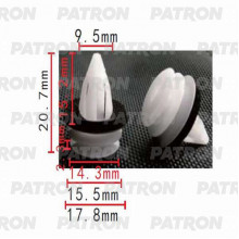 Клипса пластмассовая PATRON BMW / P37-0265