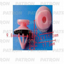 Клипса пластмассовая PATRON Subaru / P37-0282