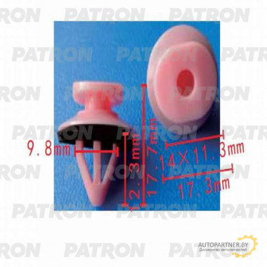 Клипса пластмассовая PATRON Subaru / P37-0282
