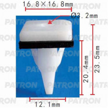 Зажим пластиковый PATRON Mitsubishi / P37-0300