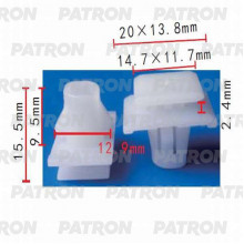Зажим пластиковый PATRON Acura,Honda / P37-0301