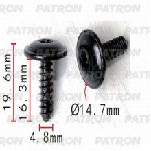 Шуруп металлический PATRON (упаковка 100шт) металлический AUDI , SEAT , SKODA , VW / P37-0305A