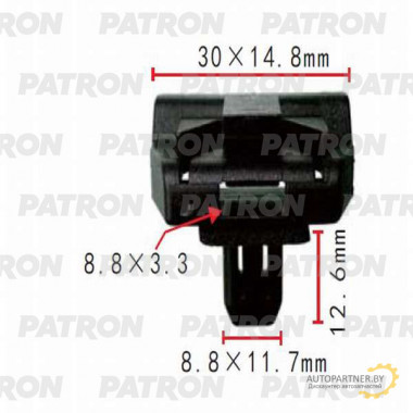 Зажим пластиковый PATRON Lexus, Toyota / P37-0307