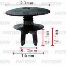 Клипса пластмассовая PATRON (упаковка 100шт) Audi,Seat,Skoda,Volkswagen / P37-0311A