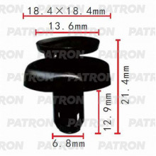 Клипса пластмассовая PATRON Audi, Lexus, Seat, Skoda, Toyota, Volkswagen / P37-0319