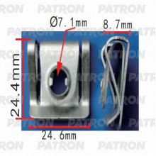 Скоба металлическая PATRON Audi, BMW, Seat, Skoda, Volkswagen / P37-0324