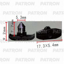 Зажим пластиковый PATRON Audi, Seat, Skoda, Volkswagen / P37-0328