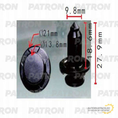 Клипса пластмассовая PATRON Subaru / P37-0334