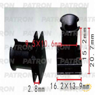 Фиксатор пластиковый PATRON Audi, Seat, Skoda, Volkswagen / P37-0335