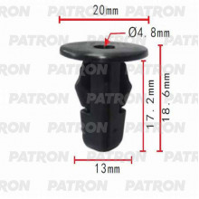 Фиксатор пластиковый PATRON Daihatsu, Lexus, Toyota / P37-0348