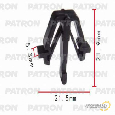 Клипса пластмассовая PATRON Lexus, Toyota / P37-0352