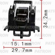 Держатель пластмассовый PATRON Acura,Honda / P37-0356