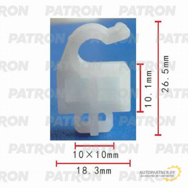 Держатель пластмассовый PATRON Acura, Honda / P37-0358