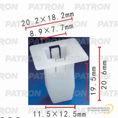 Клипса пластмассовая PATRON Acura,Honda / P37-0359