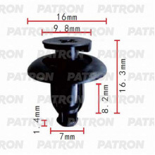 Клипса пластмассовая PATRON Lexus, Toyota / P37-0362
