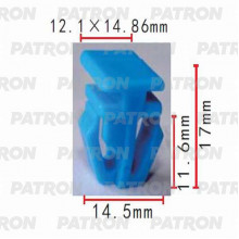 Клипса пластмассовая PATRON Acura, Honda / P37-0364