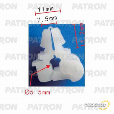 Держатель пластмассовый PATRON Тяги дверной ручки FORD / P37-0368