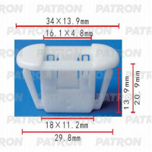 Клипса пластмассовая PATRON Nissan / P37-0378