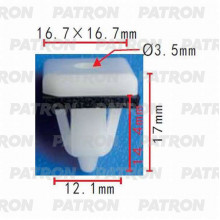 Клипса пластмассовая PATRON Hyundai, Kia / P37-0380