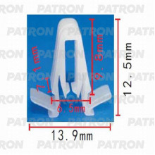 Клипса пластмассовая PATRON Lexus, Toyota / P37-0381
