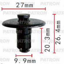 Клипса пластмассовая PATRON GM / P37-0386