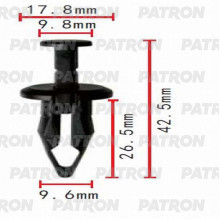 Клипса пластмассовая PATRON GM / P37-0388