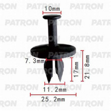 Клипса пластмассовая PATRON GM / P37-0394