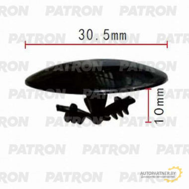 Клипса пластмассовая PATRON Acura, Honda / P37-0398