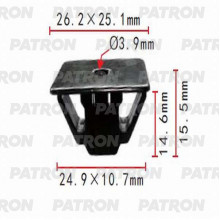 Клипса пластмассовая PATRON Acura, Honda / P37-0414