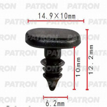 Клипса пластмассовая PATRON Acura, Honda / P37-0417