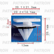 Клипса пластмассовая PATRON Chevrolet, GM / P37-0421
