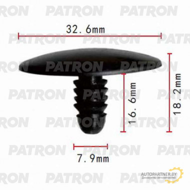 Клипса пластмассовая PATRON Chrysler / P37-0427