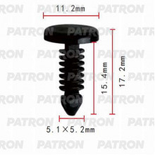 Клипса пластмассовая PATRON Ford, GM / P37-0429