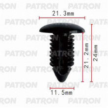 Клипса пластмассовая PATRON GM / P37-0430