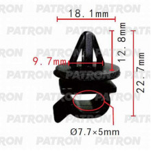 Держатель пластмассовый PATRON HONDA / P37-0437