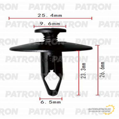 Клипса пластмассовая PATRON Ford / P37-0438
