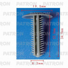 Клипса пластмассовая PATRON Chevrolet, GM / P37-0447