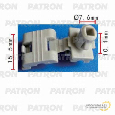 Держатель пластмассовый PATRON Chevrolet, GM / P37-0453