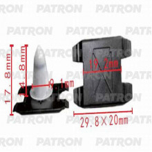 Клипса пластмассовая PATRON BMW / P37-0462