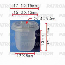 Клипса пластмассовая PATRON Audi, BMW, Seat, Skoda, Volkswagen / P37-0469