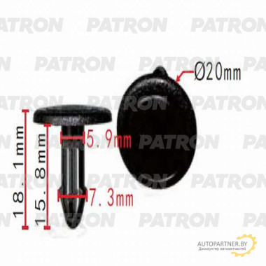 Клипса пластмассовая PATRON Acura,Honda / P37-0471