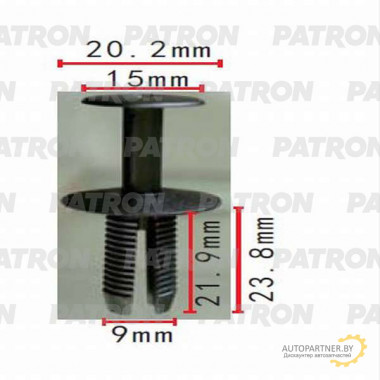Клипса пластмассовая PATRON BMW / P37-0473