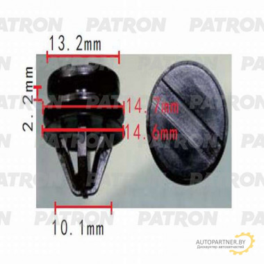 Клипса пластмассовая PATRON Land Rover / P37-0474