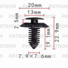 Клипса пластмассовая PATRON Ford / P37-0478